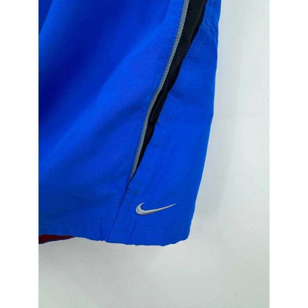 Vintage Nike Mens XL Blue Red Swim Trunks Board Shorts Mesh‎ Lined NESS6350 425